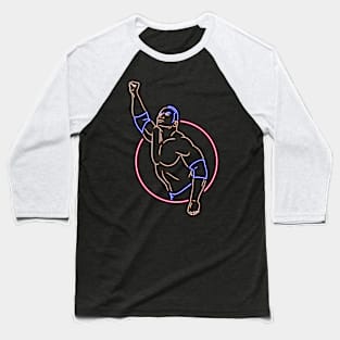 the Rock neon style Baseball T-Shirt